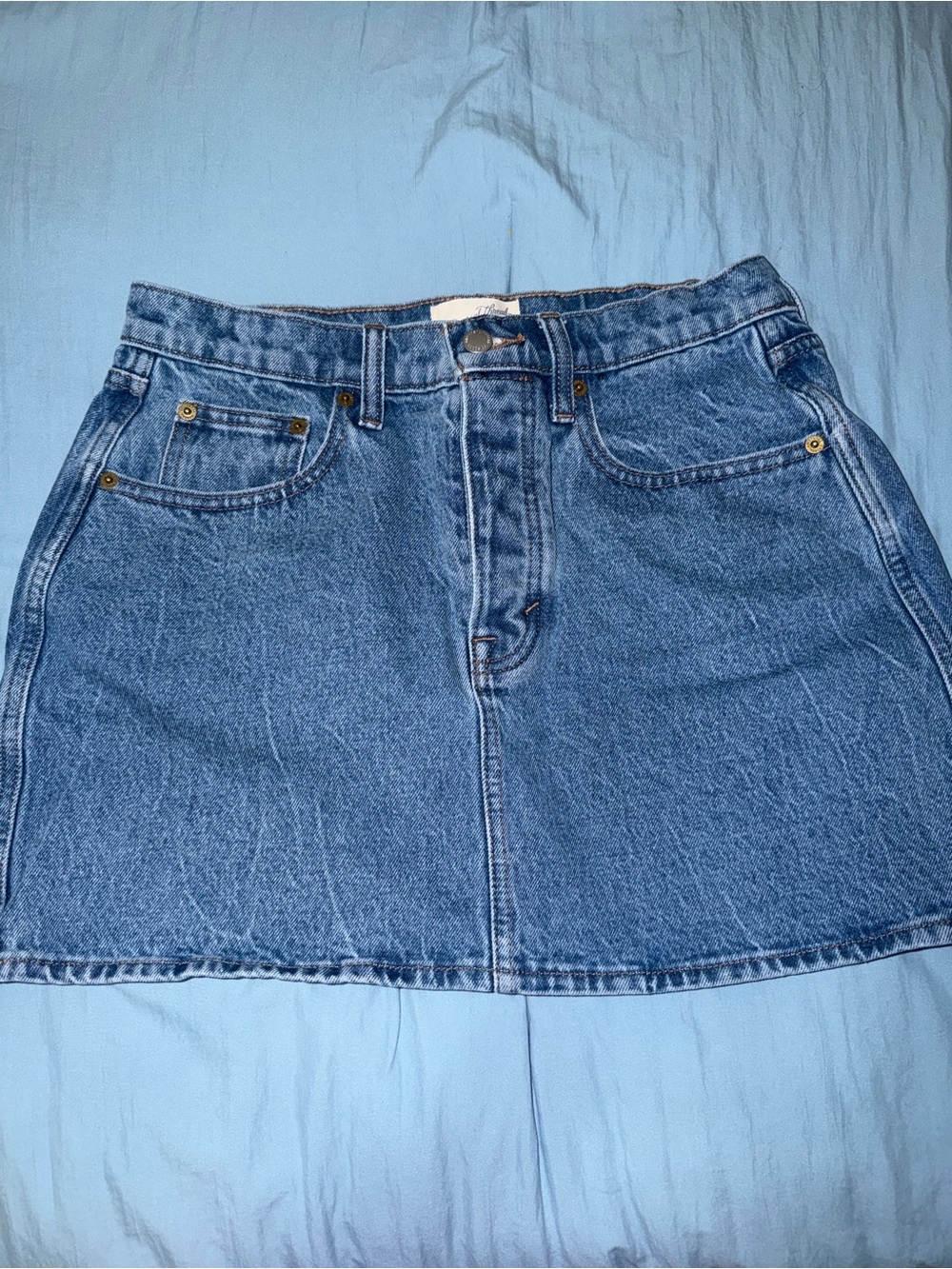 Universal Thread Blue Denim Mini Skirt
